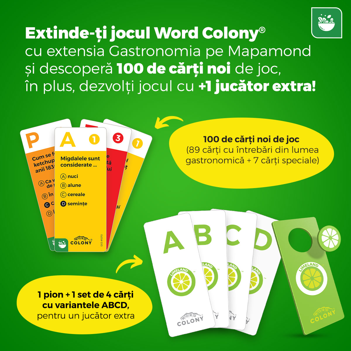 Extensia Word Colony Gastronomia pe Mapamond